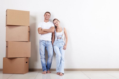 House movers helping a family relocate in Mill Hill