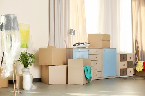 Removal team helping with a home move in Mill Hill