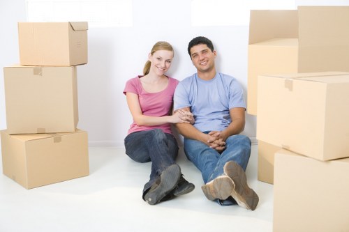 Local van removal service handling boxes and household items