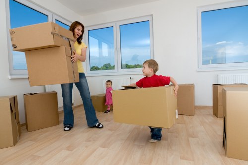Removals van ready for a local move in Mill Hill