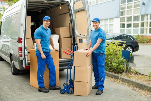 Removal team preparing a residential move in Mill Hill