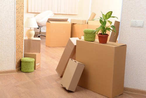 Local moving team handling a Mill Hill property move