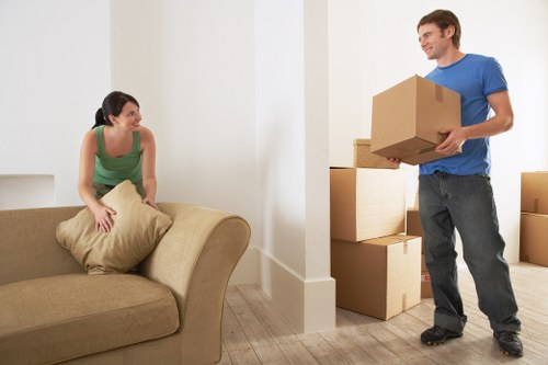Careful loading for a Mill Hill home or flat move